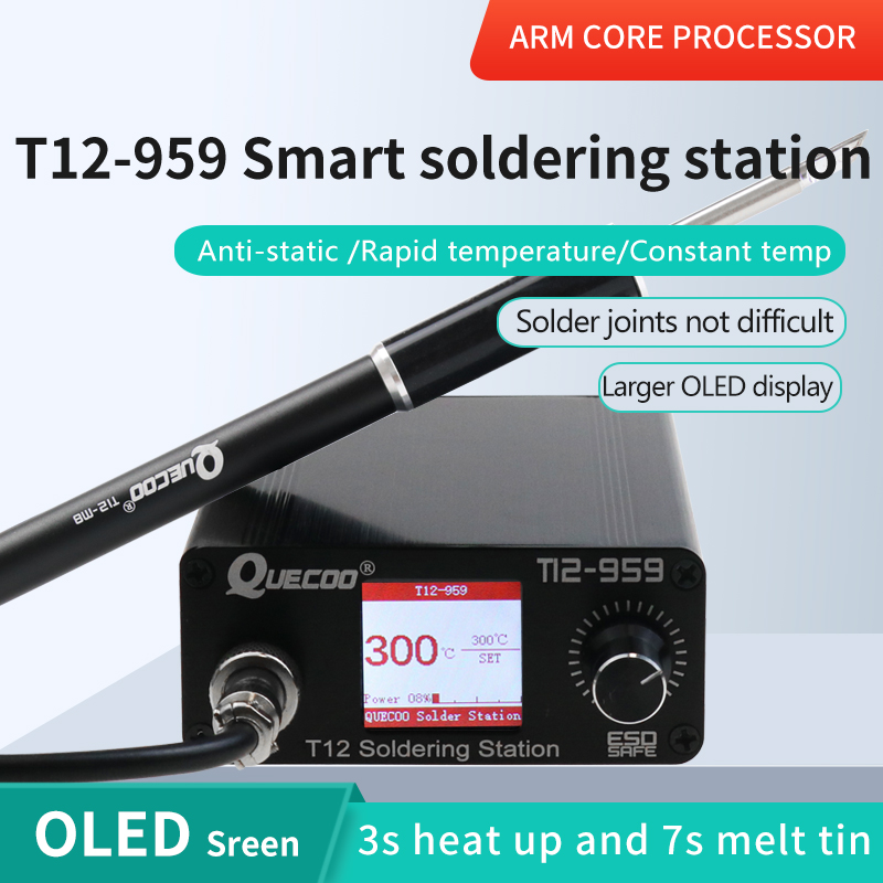 T12 Soldering Station Oled - Stacja lutownicza T12-959 V5.1, elektroniczny lutownik