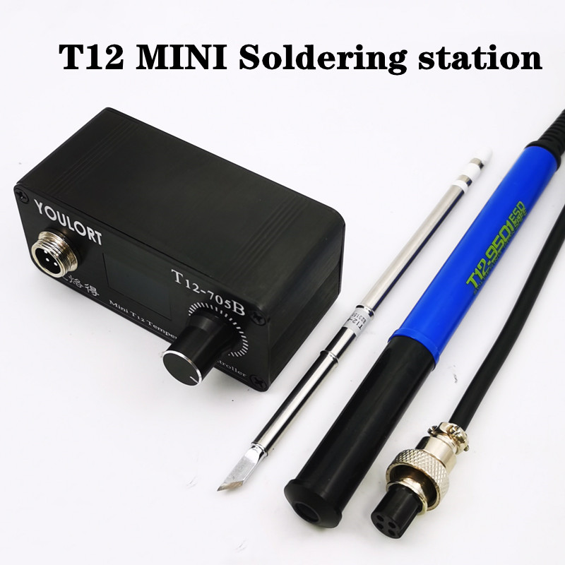 T12 Soldering Station Oled - MINI T12-705B stacja lutownicza olowane spawanie