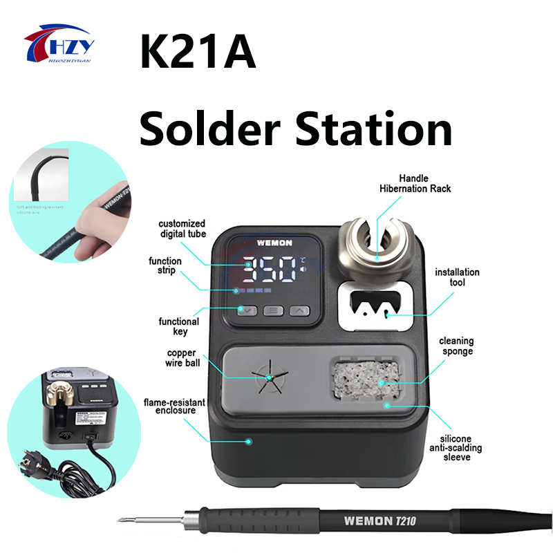 Stacja lutownicza WEMON K21A T – C210 Precision Soldering Station recenzja i cena