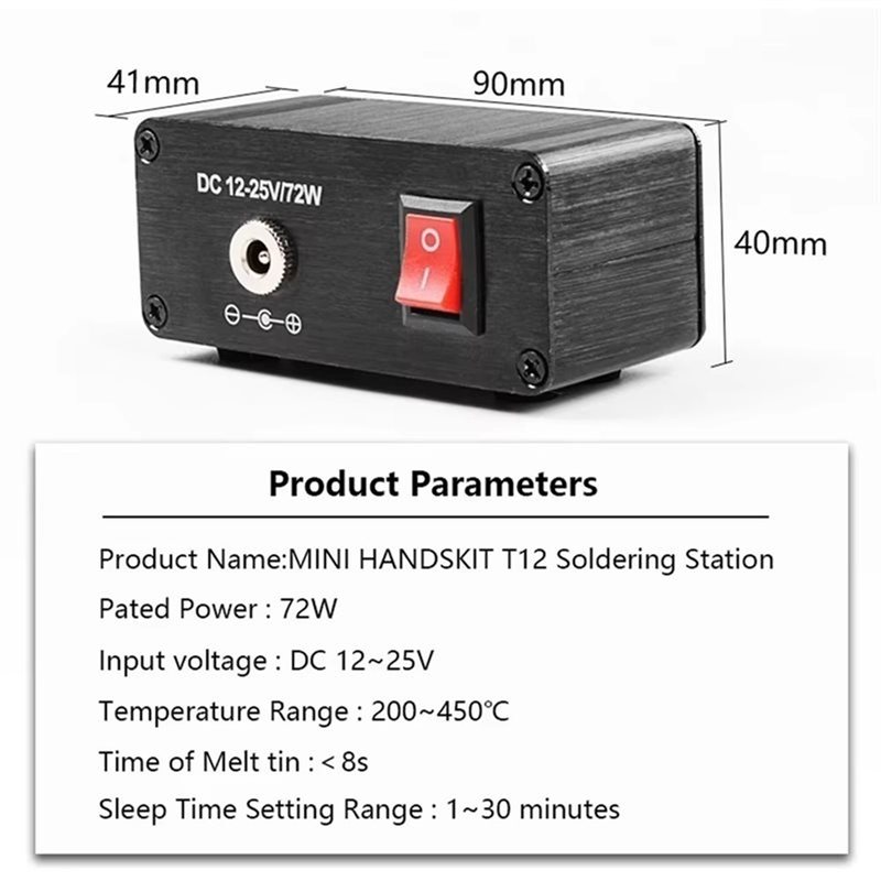 AB11-T12 Przenośna mini cyfrow – T12 Soldering Station Oled recenzja i cena