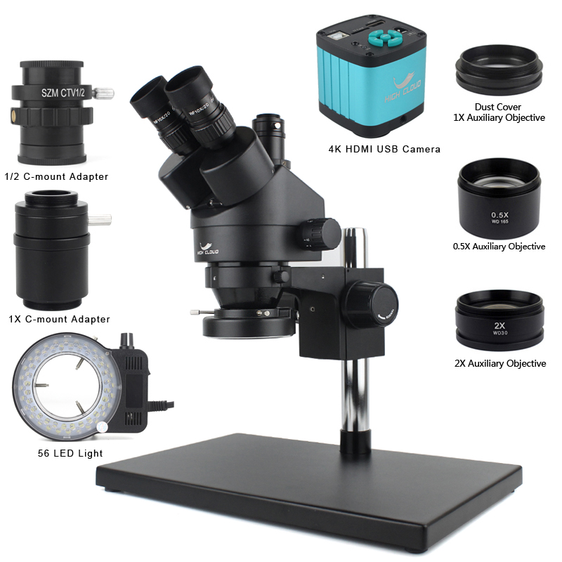 Telefon PCB Lutowanie Naprawa  – Simul-Focal Industrial Microscope 4K Hdmi recenzja i cena