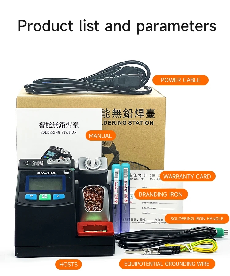 Stacja lutownicza XZZ FX-210 S – C210 Precision Soldering Station recenzja i cena