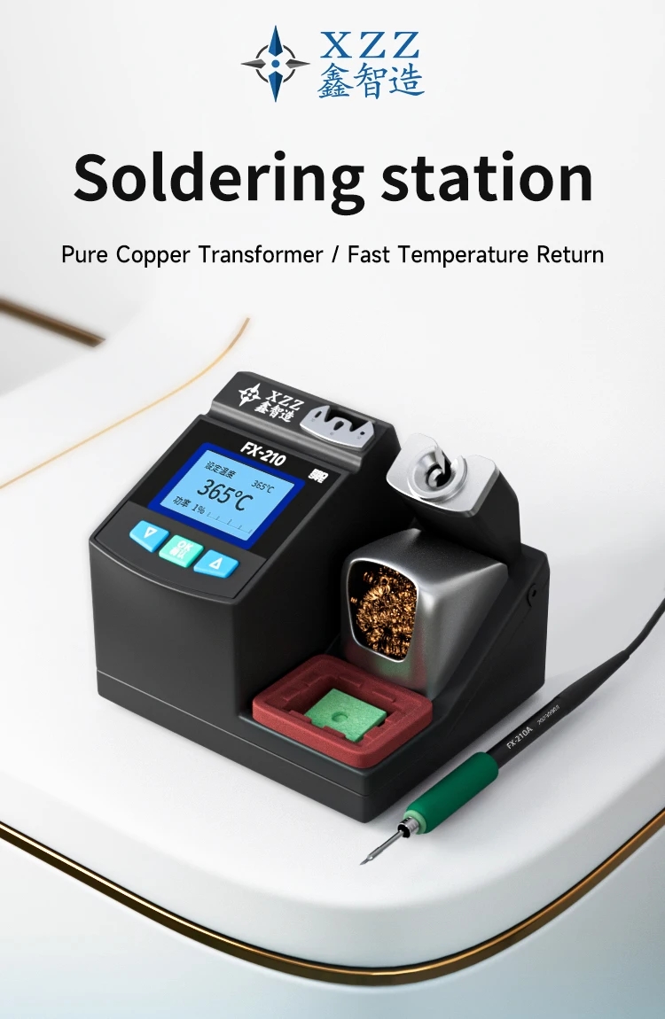 Stacja lutownicza XZZ FX-210 S – C210 Precision Soldering Station recenzja i cena